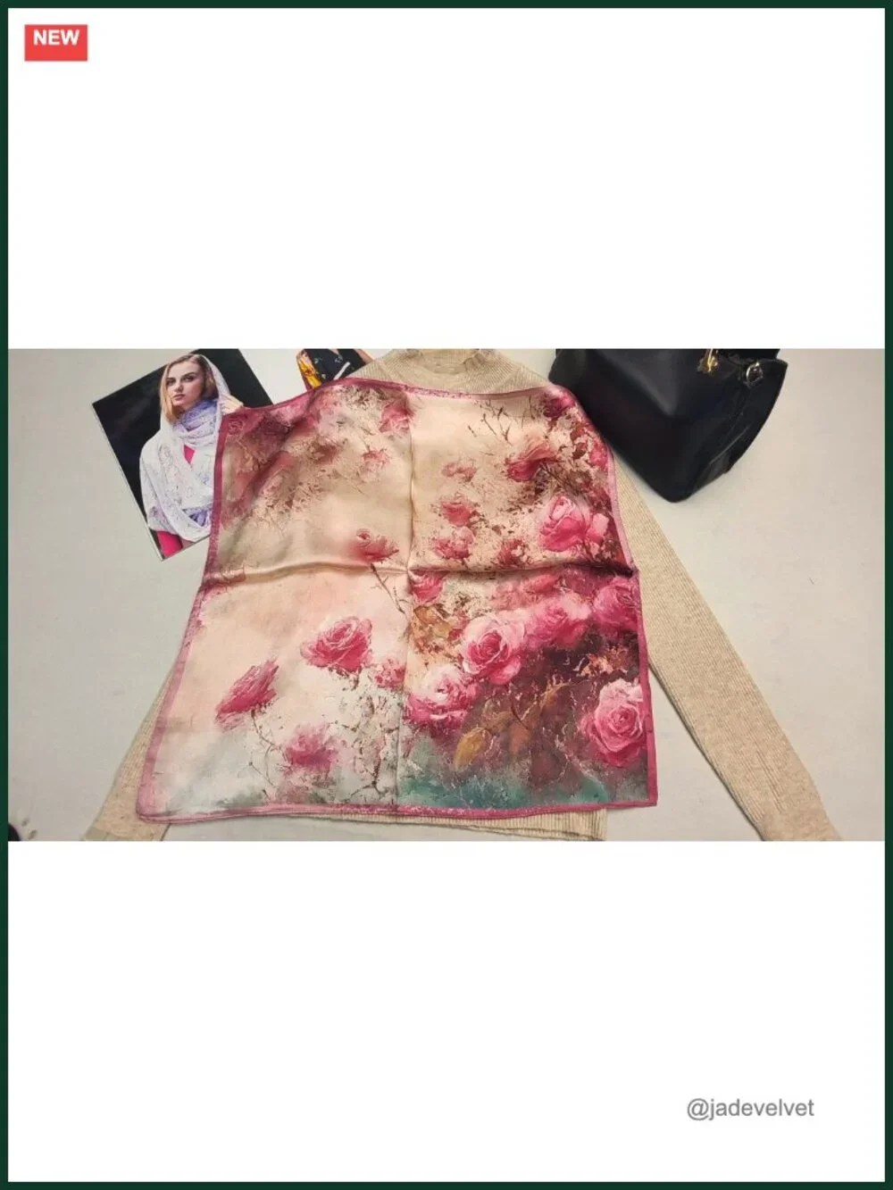 100% Mulberry Silk Neck Scarf 21